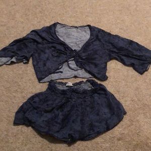 Crop top & shorts Fashion Nova